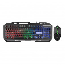 Hytech HKM-X86 QUIN Siyah Usb Gökkuşağı Zemin Aydınlatmalı Gaming Oyuncu Klavye + Mouse Set