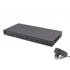 HADRON HN206 HDMI SPLITTER 1 GİRİŞ 8 ÇIKIŞ 1.4V 3D 1080P